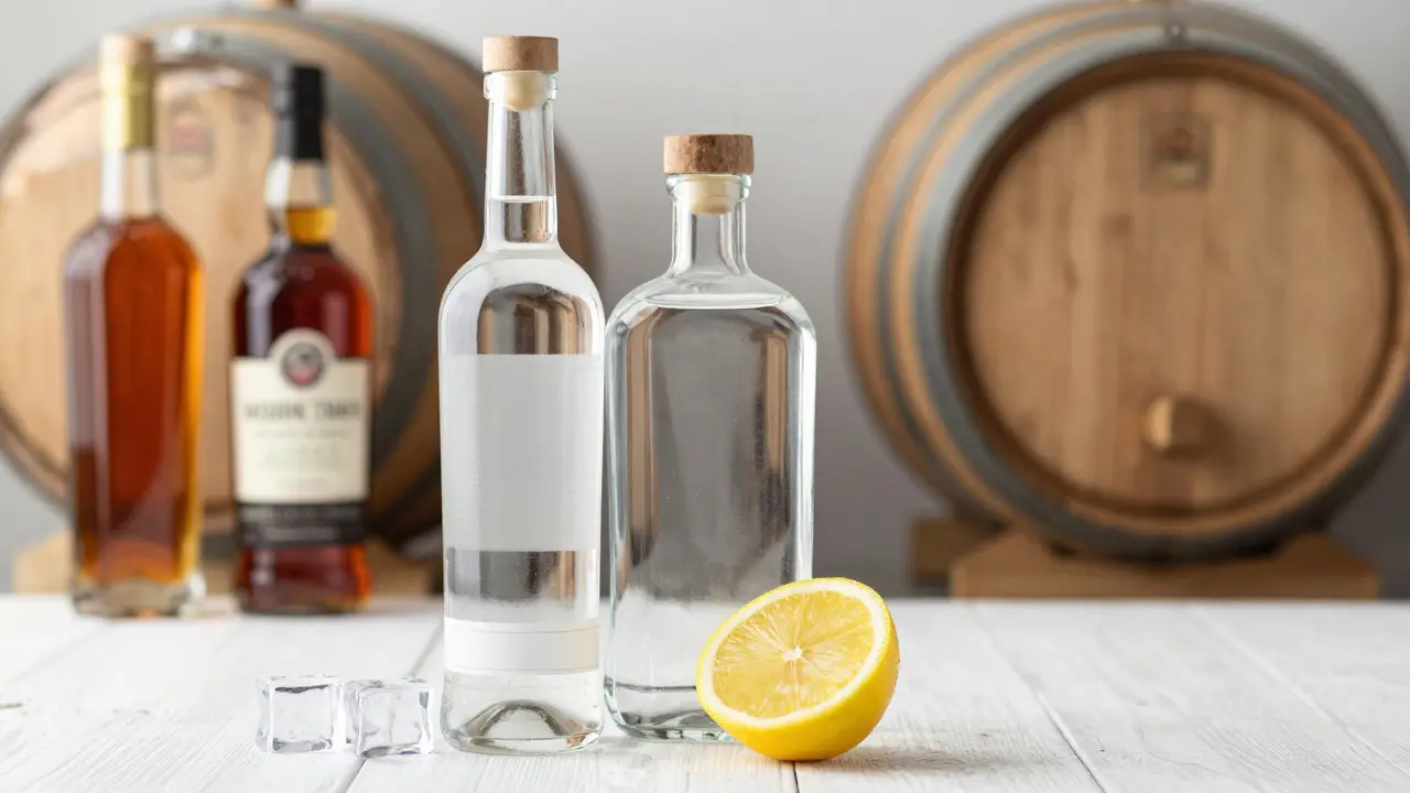 Čirá vodka a gin jako bezpečnější volba alkoholu