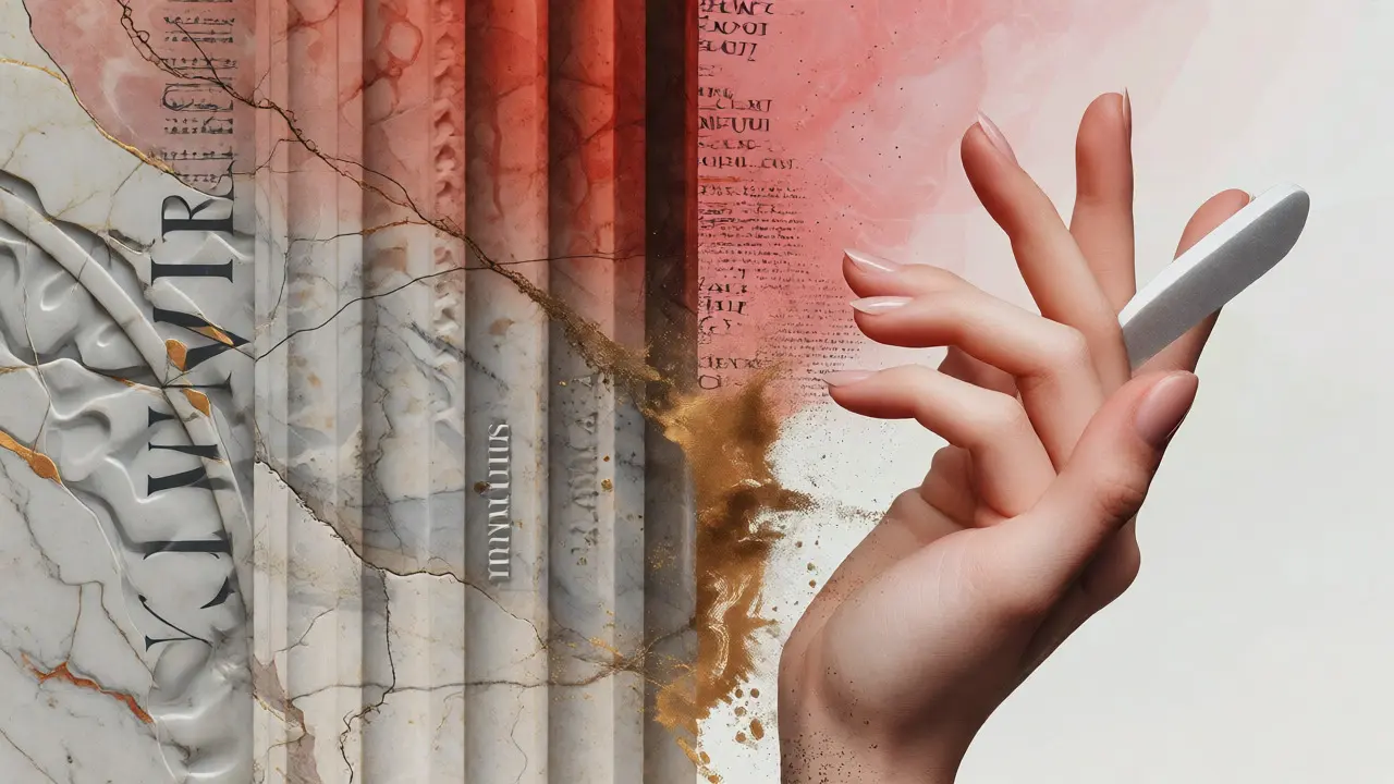 Konceptuální ilustrace spojující latinské kořeny s moderní péčí o ruce
