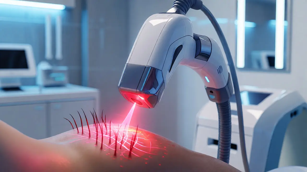 Laserová epilace cílí na folikuly pod kůží